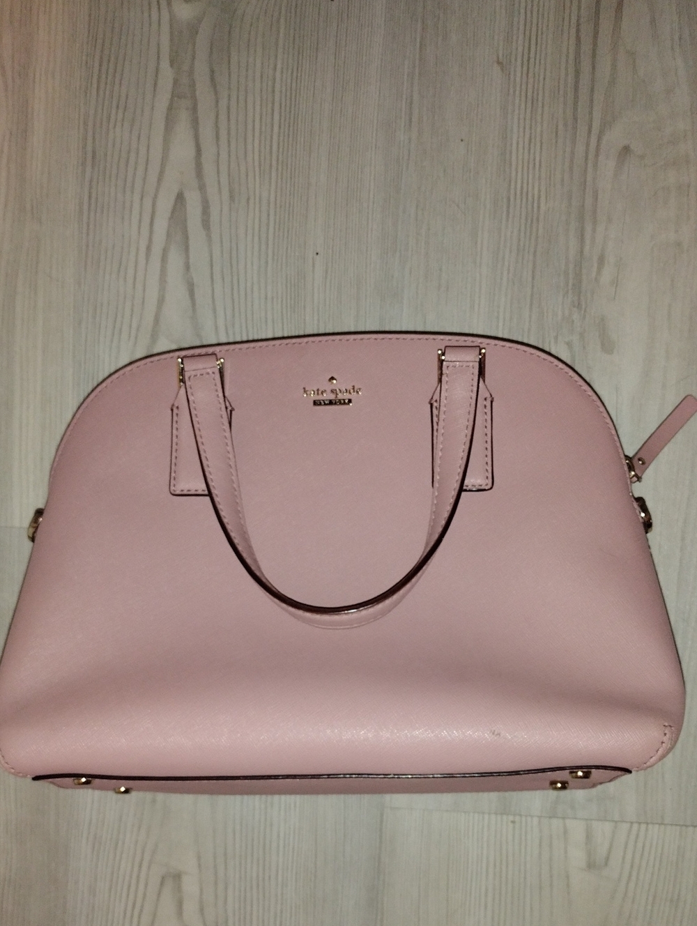 kate spade Pink Dome-Top Satchel with Gold Hardware